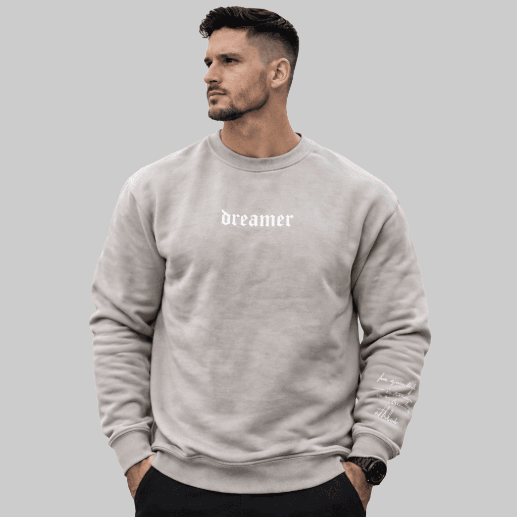 Φούτερ Λαιμόκοψη LTD - Γκρί Ανοιχτό